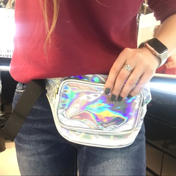 Handbags - Silver Hologram fanny pack
